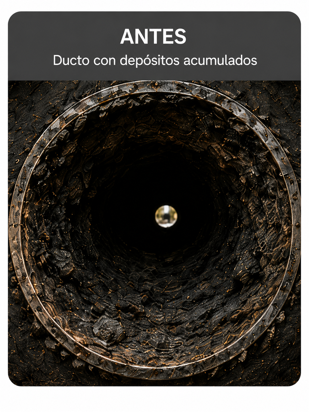 Ducto después limpio y en condiciones óptimas